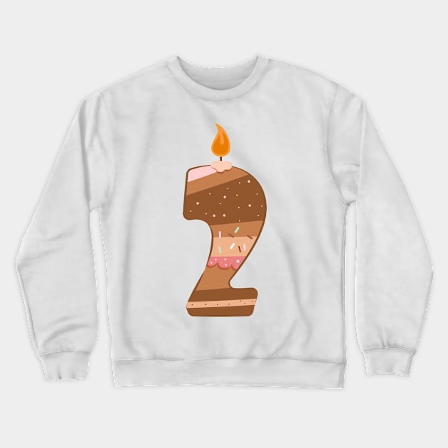 Cake number 2 Crewneck Sweatshirt by O2Graphic